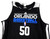 2013-14 Orlando Magic #50 Game Used Black Practice Jersey 3XL DP89419