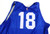 2023-25 Detroit Pistons #18 Game Used Blue Practice Jersey Henry Ford XL 509