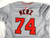 2024 Washington Nationals DJ Herz #74 Game Issued Grey Jersey 24 DP89133