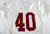 2009 San Francisco 49ers #40 Game Used White Practice Jersey XL 171