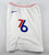 2024-25 Philadelphia 76ers Jeff Dowtin #11 Game Used White Shorts City Ed M 34 8