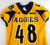 North Carolina A&T Aggies #48 Game Used Yellow Jersey Football XL 287