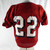 2002 San Francisco 49ers Terry Jackson #22 Game Used Red Practice Jersey L 313