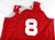 1990s Atlanta Hawks #8 Game Issued Red Practice Jersey XXXL 910