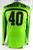 2020 Texas Tech Red Raiders #40 Game Used Green Jersey Womens Soccer L 723