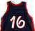 1998 Team USA Basketball #16 Game Issued Blue Jersey 48 137