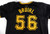 2024 Pittsburgh Pirates Justin Bruihl #56 Game Used Black Jersey 46 271