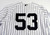 2022 New York Yankees Zack Britton #53 Game Issued Pos Used White Jersey 36