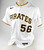 2020 Pittsburgh Pirates Andres Alvarez #56 Game Issued White Jersey 46 738