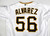 2020 Pittsburgh Pirates Andres Alvarez #56 Game Issued White Jersey 46 738
