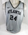 2022-23 Atlanta Hawks Bruno Fernando #24 Game Used Black Practice Jersey 2XL 93