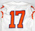 2018-22 Clemson Tigers #17 Game Issued White Jersey Name Plate Removed 40 823