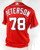 2022 Washington Nationals Peterson #78 Game Issued Red Jersey 48 459