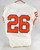 2018-22 Clemson Tigers #26 Game Used White Jersey Name Plate Removed 40 568