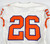 2018-22 Clemson Tigers #26 Game Used White Jersey Name Plate Removed 40 568