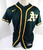 2021 Oakland Athletics Mike Fiers #50 Game Issued Dark Green Jersey 44 DP46107