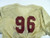 North Carolina Tar Heels UNC #96 Game Used Gold Practice Football Jersey 703