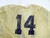 North Carolina Tar Heels UNC #14 Game Used Gold Practice Football Jersey 710
