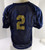North Carolina Tar Heels UNC #2 Game Used Navy Practice Football Jersey 714