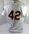 2016 Oakland Athletics Ryan Dull #42 Game Used White Jersey J Robinson Day 46 6