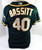 2021 Oakland Athletics Chris Bassitt #40 Game Issued Dark Green Jersey 46 DP4695