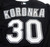 2003-06 Florida Marlins John Koronka #30 Game Used Black Jersey BP ST XL 094