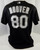 2003-06 Florida Marlins Paul Hoover #80 Game Used Black Jersey BP ST XL 068