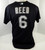 2003-06 Florida Marlins Eric Reed #6 Game Used Black Jersey BP ST L 070