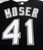 2003-06 Florida Marlins Todd Moser #41 Game Used Black Jersey BP ST XL 098