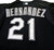 2003-06 Florida Marlins Hernandez #21 Game Used Black Jersey BP ST M 082