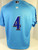 Clearwater Threshers #4 Game Issued Blue Jersey Prostate Cancer Night 50 3405