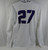 Texas Christian Uni TCU Horn Frogs #27 White Volleyball Game Used Jersey 38