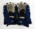 2018-19 Kalamazoo Wings Erik Kattelus #15 Game Used HGP14 Navy Hockey Gloves 15"
