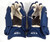 2018-19 Kalamazoo Wings Erik Kattelus #15 Game Used Navy Hockey Gloves 15" 873