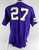 2000s Texas Christian TCU Horned Frogs #27 Game Used Purple Jersey Baseball XL 3