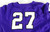 2000s Texas Christian TCU Horned Frogs #27 Game Used Purple Jersey Baseball XL 3