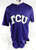 Texas Christian TCU Horned Frogs #34 Game Used Purple Jersey Baseball 50 543