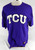 2000s Texas Christian TCU Horned Frogs #36 Game Used Purple Jersey Baseball XL 0