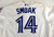 2016 Toronto Blue Jays Justin Smoak #14 Game Used White Jersey 40th Patch 48 485