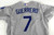 2015 Los Angeles Dodgers Alex Guerrero #7 Game Used Grey Jersey 48 486
