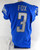 2019 Detroit Lions Jack Fox #3 Game Issued Pos Used Blue Jersey 44 493