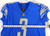 2019 Detroit Lions Jack Fox #3 Game Issued Pos Used Blue Jersey 44 493