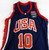 1998-99 Team USA Basketball #10 Game Issued Navy Jersey 059