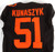 2022 Cleveland Browns Jordan Kunaszyk #51 Game Used Brown Jersey Color Rush