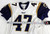 2006 Los Angeles Rams Billy Bajema #47 Game Used White Jersey vs Giants 9/19/11