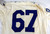 College All Star Game #67 Game Used White Jersey NCAA 46 500