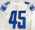2019 Detroit Lions #45 Game Used White Jersey Name Plate Removed 42 386