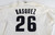 1998 Houston Astros Vasquez #26 Game Used White Jersey GCL 46 260