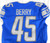 2021 Detroit Lions Rashod Berry #45 Game Issued Blue Jersey 42 397