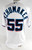 2023 Miami Marlins Skip Schumaker #55 Game Issued White Jersey 44 151